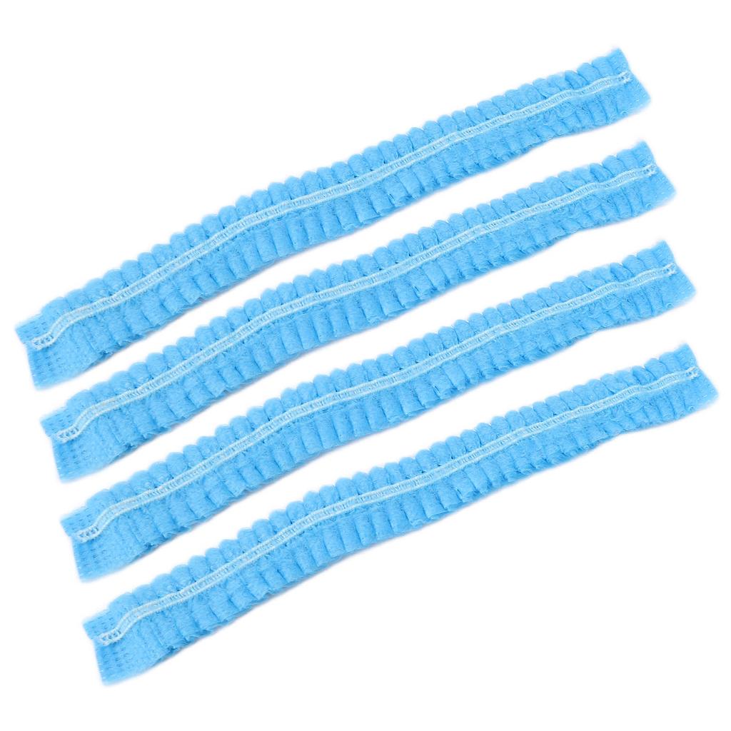 100pcs NonWoven Disposable Net Cap Breathable Stretchable Beauty Salon Shower Bath Cap