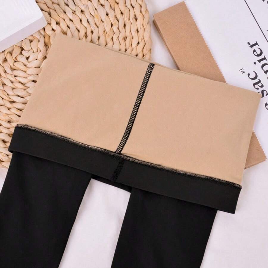 Women Autumn Thicken Thermal Leggings 100G-200G Velvet Fleece Warm Tights Winter Sexy Translucent Pantyhose