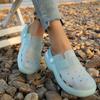 Women's Hollow Out Clogs - Comfortable Slip-On Beach Sandals with Adjustable Buckle Strap for Casual Outdoor Wear