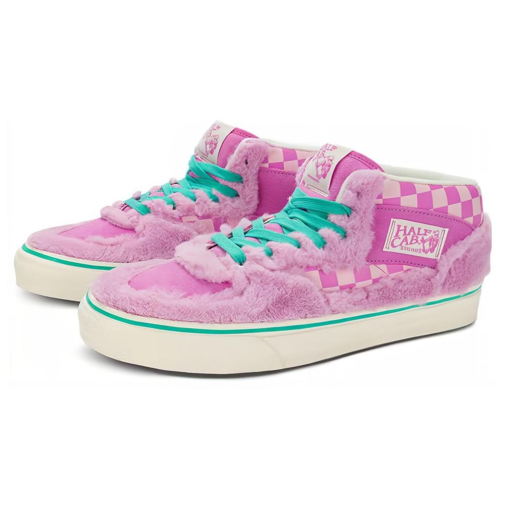 Vans Half Cab Durable Mid-Top Skate Shoes Unisex Sneakers Pink VN000CMUDTB