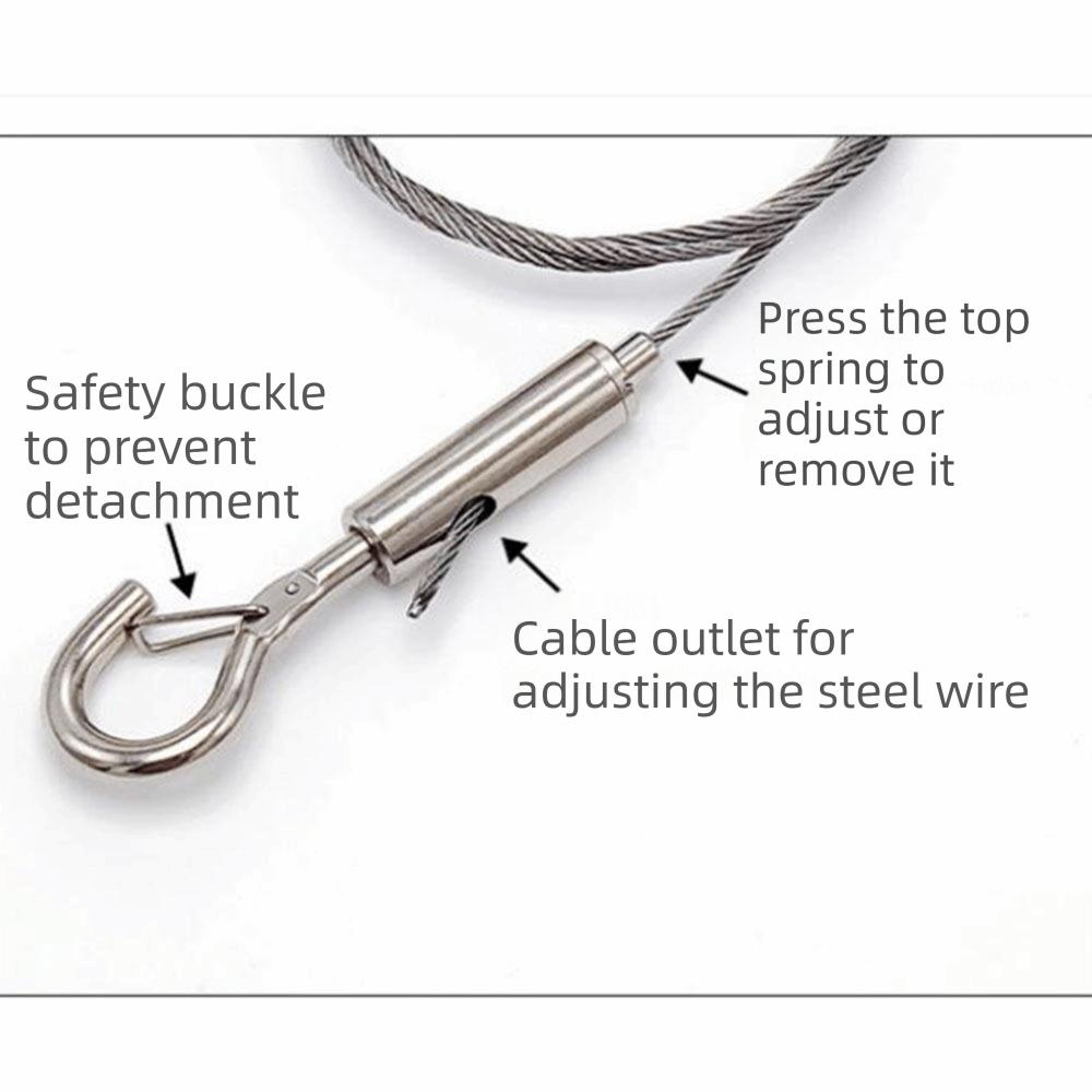 Adjustable Ceiling Sign Hanger Wire 0.5/1/2/3m Hanging Cable Wire Advertising Board