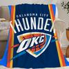 Cool Blanket Soft Comfortable Nap Plush Suitable For Iiving Room Office Bedroom O-Oklahoma Sports City T-Thunder  Home Kid Gift