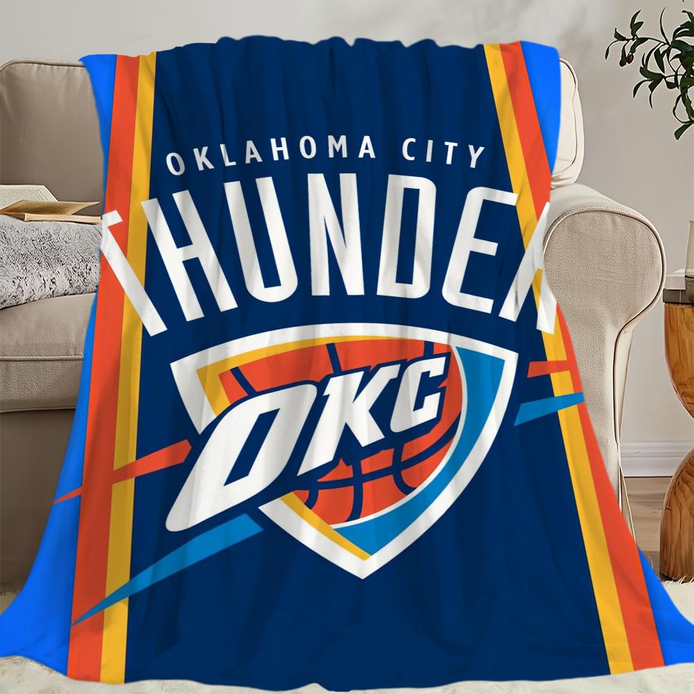 Cool Blanket Soft Comfortable Nap Plush Suitable For Iiving Room Office Bedroom O-Oklahoma Sports City T-Thunder  Home Kid Gift