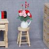 1/12 Dollhouse Miniature Wooden Stool Simulation Chair Furniture Toy Decoration