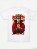 Naruto Tenjin Mode Tshirt for Men with Anime Pattern Printed Short Sleeve Fashion High Quality Trendy Cotton Top