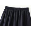 Qooth Denim Skirt with Pockets Mid Length Flare Skirt Slim Autumn Fall Casual Skirt QT2732