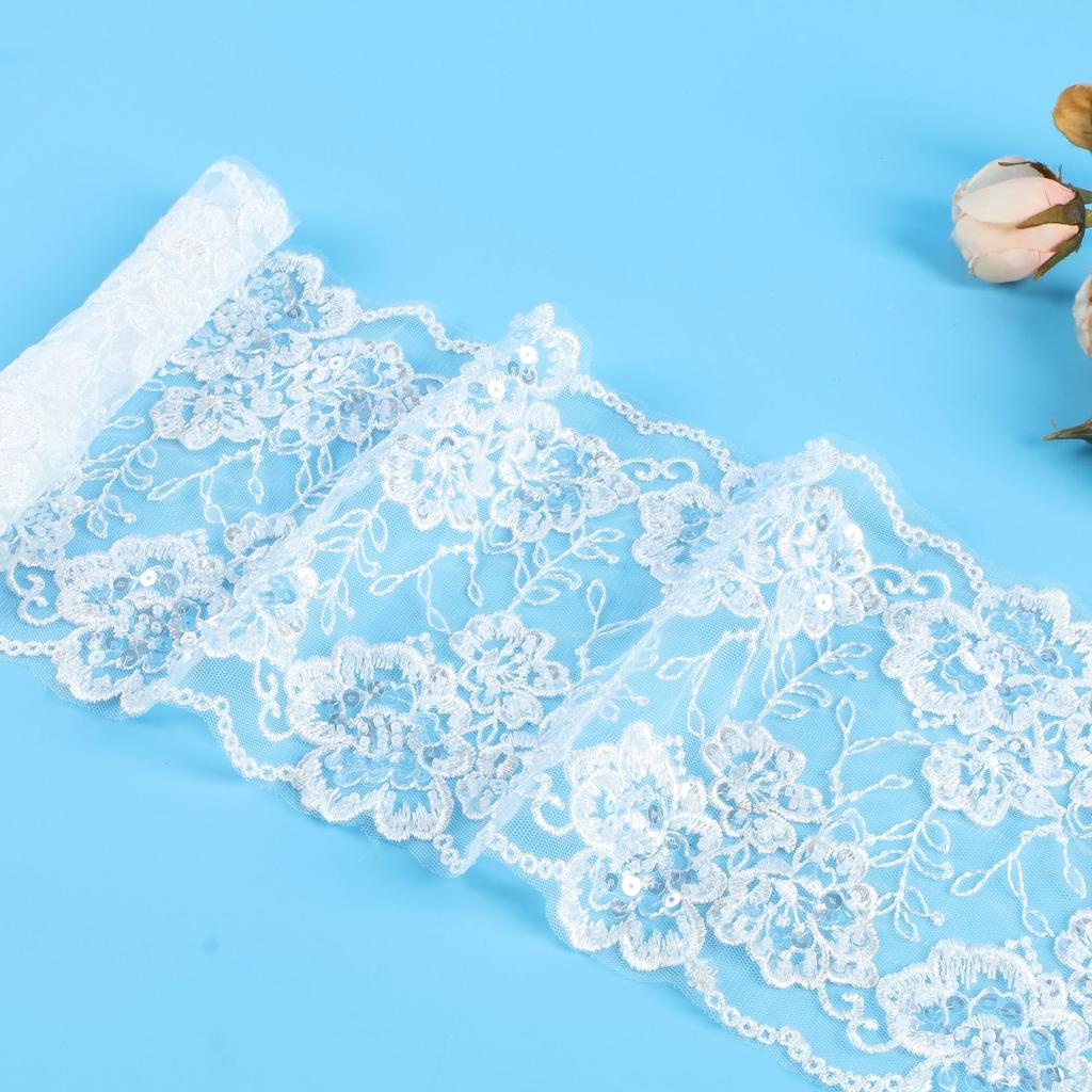 Bilateral Bead Embroidery Lace Accessories Lace Home Textiles Children'S Clothing Wedding Dress Beaded Lace 17Cm