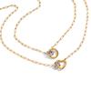  Stainless Steel Round Ring Paperclip Chain Necklace Waterproof Personalized Fashion Handmade Pendant DIY Accessories