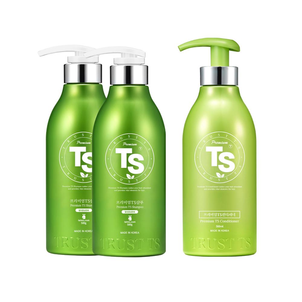 Premium TS Shampoo 500g x 2 + Premium TS Conditioner 500ml