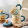 Creative Bear Mugs High Appearance Level Covered Ceramic Cups As Souvenirs Cute Home Coffee Cups and Drinking Cups