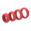 4PCS Elastic Silicone Cock Ring Set Hypoallergenic Non-irritating Male Delay Toy for Couples Enhanced Pleasure Play