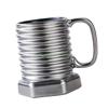 24TE Multifunctional Ceramic Coffee Mug Screw Ergonomic Grip Suitable for Gift