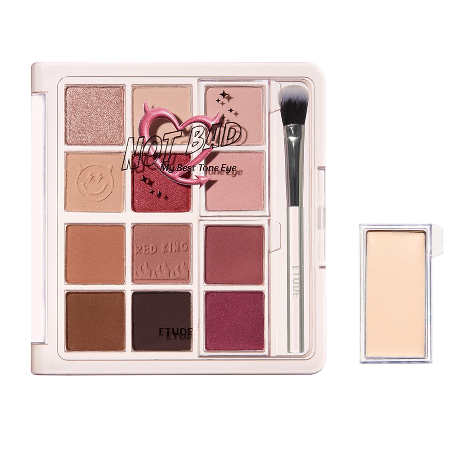 

ETUDE My Best Tone Eye Palette Pippi Red Multicolor Palette Eye Shadow Glitter Shimmer Matte Replacement Portable Custom [Etude Official]