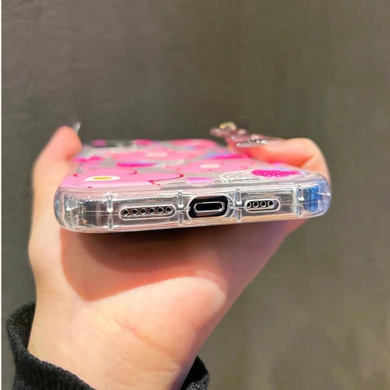 Flower Summer Pink Floral Phone Case for  Redmi Note 13 12 11 Pro Plus 5G 12S 11S 10S 9 10 TPU Shockproof Airbag Cover