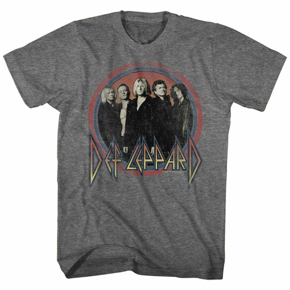 Def Leppard Circles Heather Adult T-Shirt M