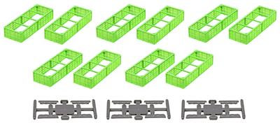 KATO N Gauge Tora 90000 Empty Wire Mesh Parts Set 10 Cars Railway Model Supplies 11-562