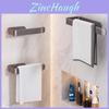 Modern Minimalist Aluminum Towel Bar For Hotel Bathroom With Antibacterial Coating