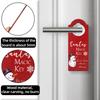 Christmas Decorations Wooden Door Hanging Cartoon Santa Claus Snowman Christmas Shopping Mall Store Layout Door Handle Pendant