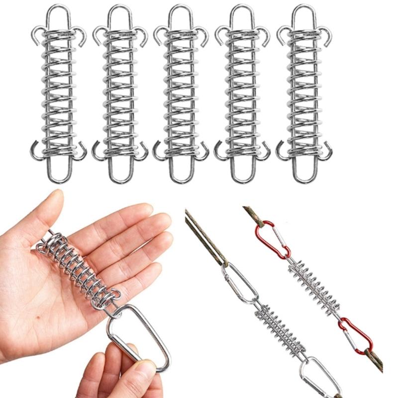 5lots Heavy Type Spring Buckles Awnings Rope Tensioner Outdoor for Tensioning Tarps and Securing Pet Leashes Outdoors