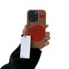 Large tomato is suitable for 17promax mobile phone case iPhone16 lychee pattern 14/13Pro12 anti-fingerprint 11