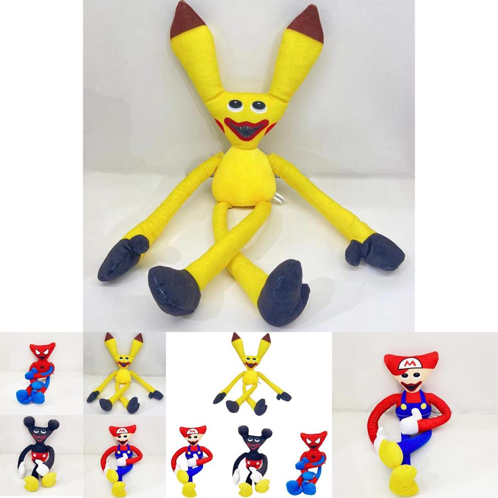 Superweiches 40 cm großes Poppy Playtime Huggy Wuggy Plüschtier für Kinder, verkleidet als Spiderman, Mickey Mouse oder Mario