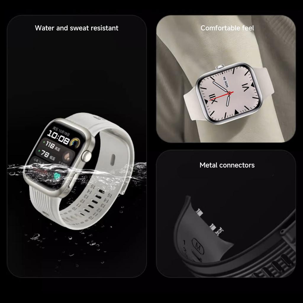 Silikonarmband für HUAWEI Watch D2 Weiches Sportarmband Ersatzarmband Atmungsaktives Uhrenarmband für HUAWEI Watch D2 Armband