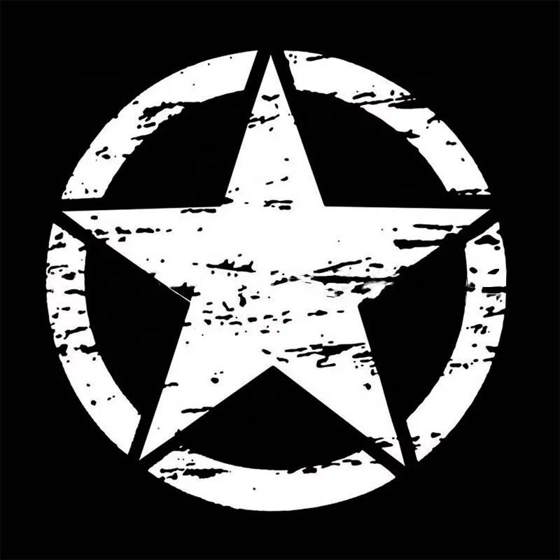 Pentagram decal broken pentagram personality decoration car decal car decal 50x50cm