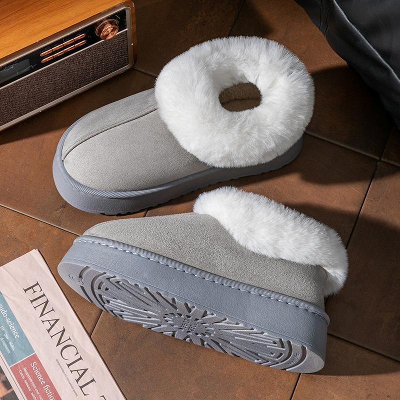 Bag Heel Cotton Slippers Women's Winter Thick-soled Velvet Thickened Non-slip Warm Outer Wear Fashionable Versatile High-top Snow Boots