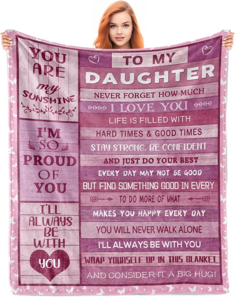 Perfekte Geschenke für Papa Decken für Vatertag Muttertag Jahrestag Geburtstag für Mama Sohn Tochter Opa Oma Tante Überwurf