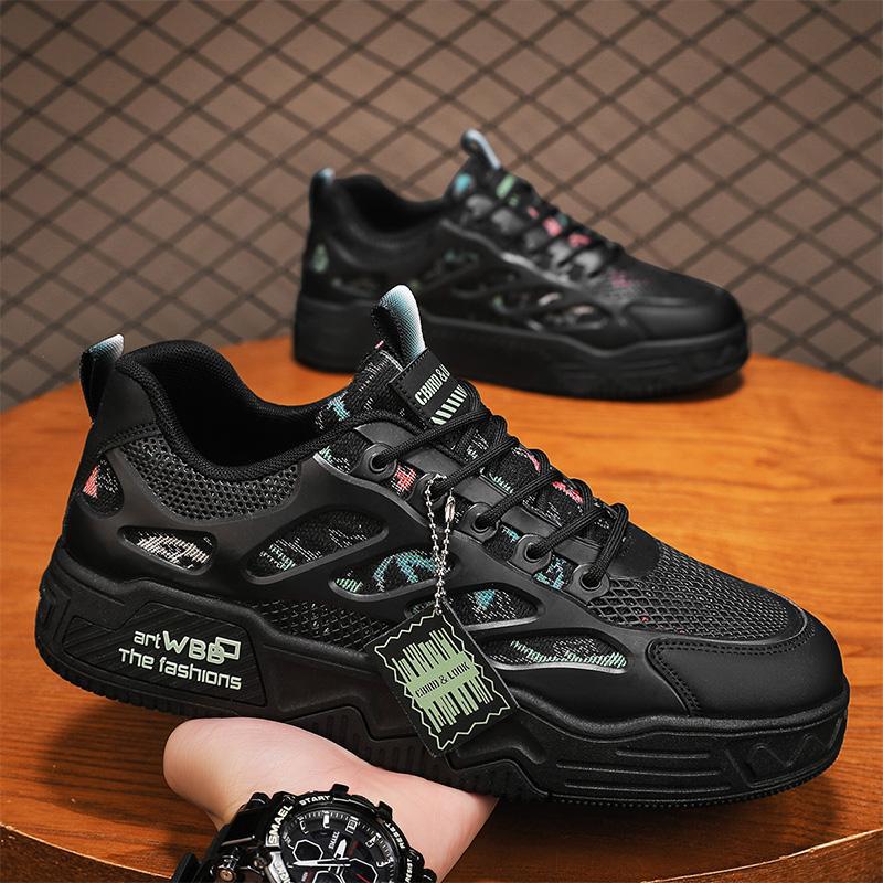 

Niche Harajuku Dexun Men s Shoes Korean Edition Trend Breathable Canvas Shoes Handsome Boys Little White Shoes Sports Casual Board Shoes 44 чёрный