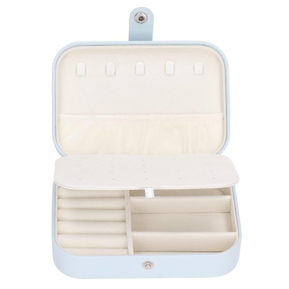 Large Capacity Travel Jewelry Case Durable Simple Travel Jewelry Box Double Layer Portable Jewelry Organizer Travel