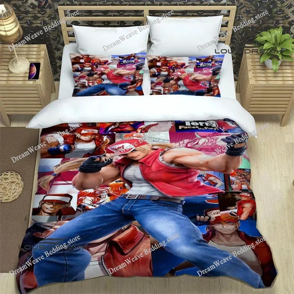 3D Game KING OF FIGHT Bedding Sets Exquisite Bed Supplies Set Duvet Cover Bed Comforter Set Bedding Set Luxury Birthday Gift
