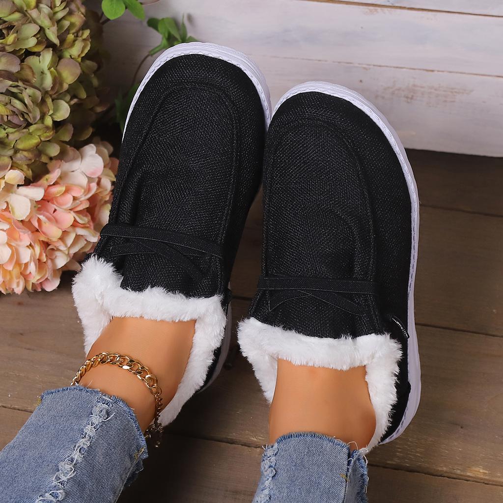 Fashion Women Snow Boots Winter New Fashion Thickened Fluff Warm Ankle Boots Women Casual Comfortable Shallow Outdoor Cotton Shoes Women