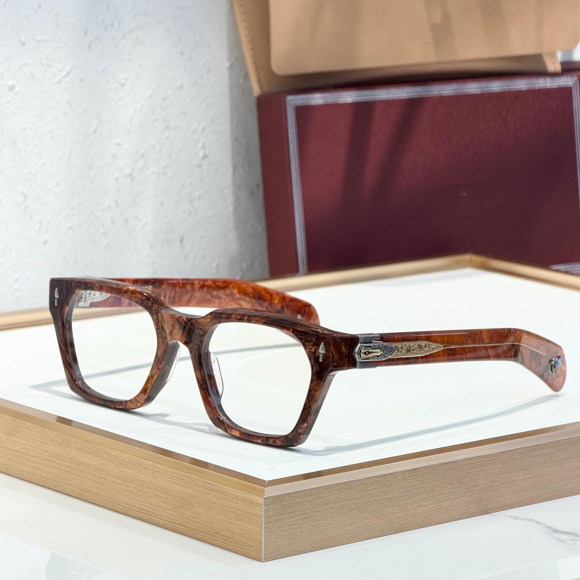 

STERETT JMM Unisex Fashion Square Handmade Acetate Eyeglass Frames - European & American Trend 52-22-146