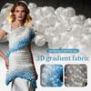 20x75cm Heat Setting Bubble Yarn Fabric Bubble Glossy Fabrics 3D Material Fashion Costume Designers Clothing Supplies