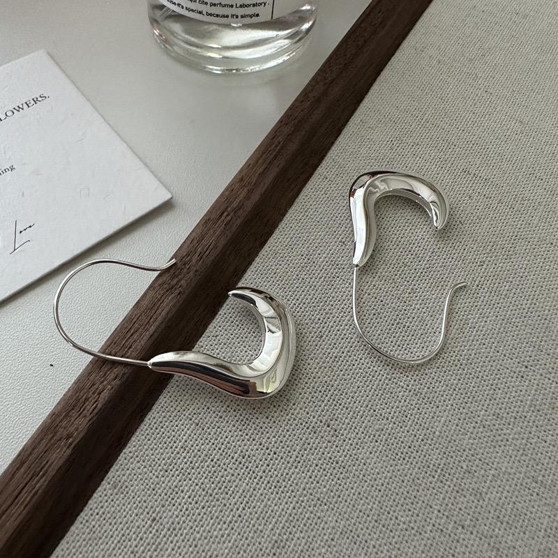 925 Sterling Silver Earrings For Women Trendy Simple Clip Shape Earring Jewelry Prevent Allergy Party Christmas Accessories
