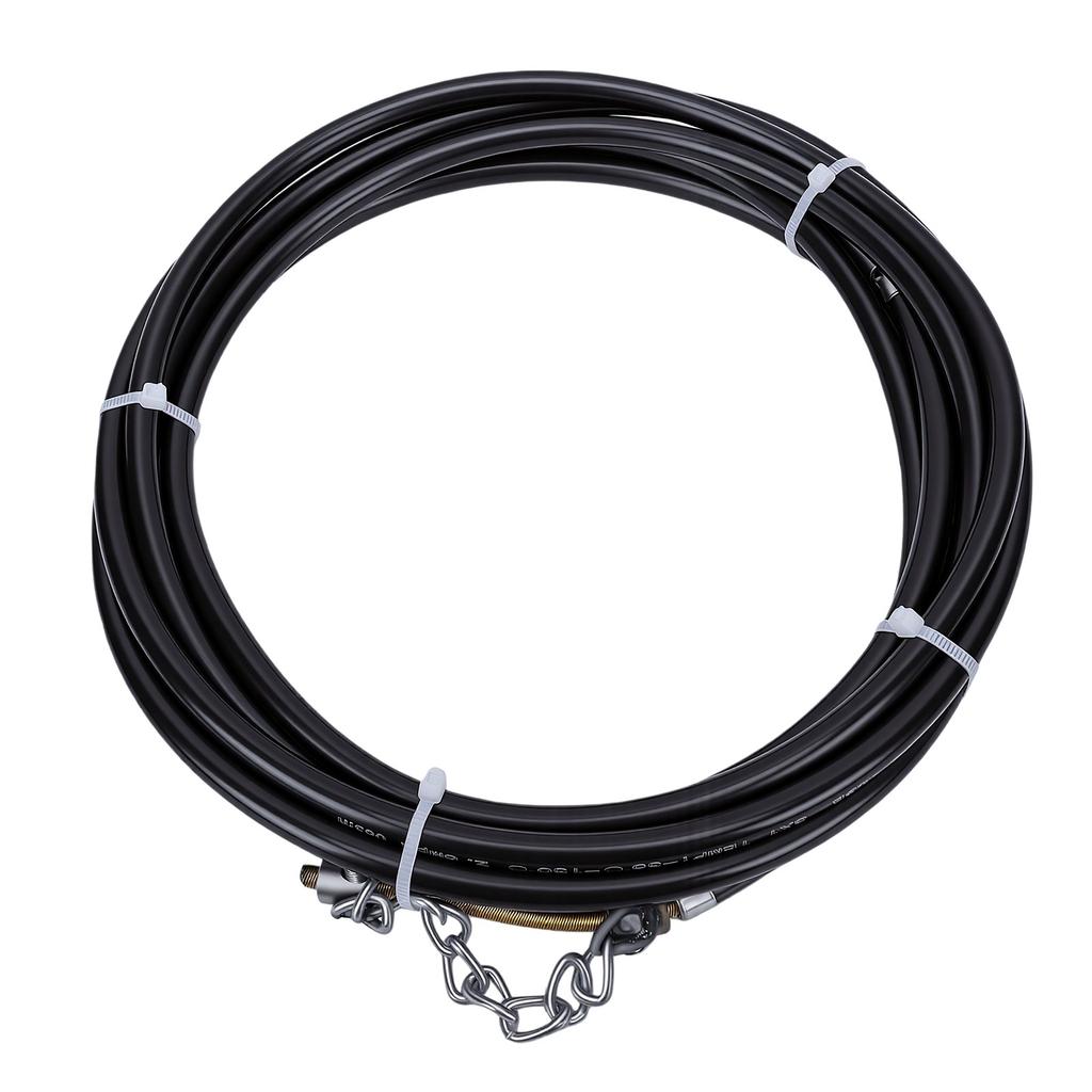 Rohrreinigungsspirale 4 Meter Flexibler Schaft Rotierende Kette Reinigungsspirale für Rohrverstopfungen 50 bis 75mm Bohrer Dusche Waschbecken