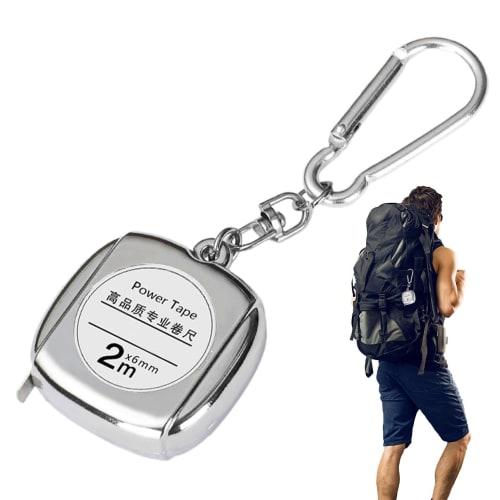 Mini Tape Measure, Small Keychain, Metal Retractable Tape Measure - Transparent Waterproof Scale Retractable Tape Measure, Keychain Tape Measure, Tape