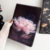 Crystal Flower Painted Pattern Flip Wallet PU Leather Tablets Case with For Samsung Tab A 10.1/A 8.0/Tab S6 Lite/Tab S7/S8/S9/Tab A7/Tab A8/Tab A9..