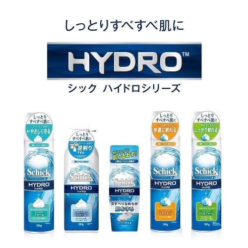 Schick Hydro Shaving Gel Foam Razor, Beard Shaving, Shaving Razor, Single Item, Shaving Gel Foam 199g x 3 Set