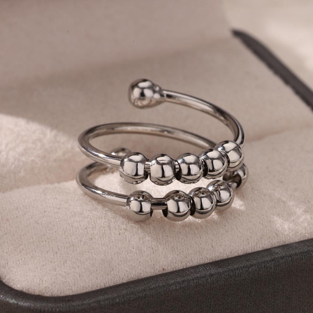 New Trend Stainless Steel Geometric Texture Wide Rings For Women Men Irregular Gold Color Wedding Ring Female Punk Jewelry Gift