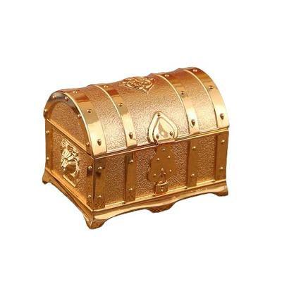 Treasure Chest Jewelry Box, Small, Gold (Pont Du Monde)