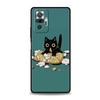 Cute Animals Cat Cartoon Phone Case For Xiaomi Redmi Note 14 13 5G 10 11 12 Pro Plus 4G 14C 13C 12C 10C Black Cover