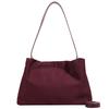 Suede cloud bag women's new autumn and winter high-end texture niche retro pleated shoulder messenger bag