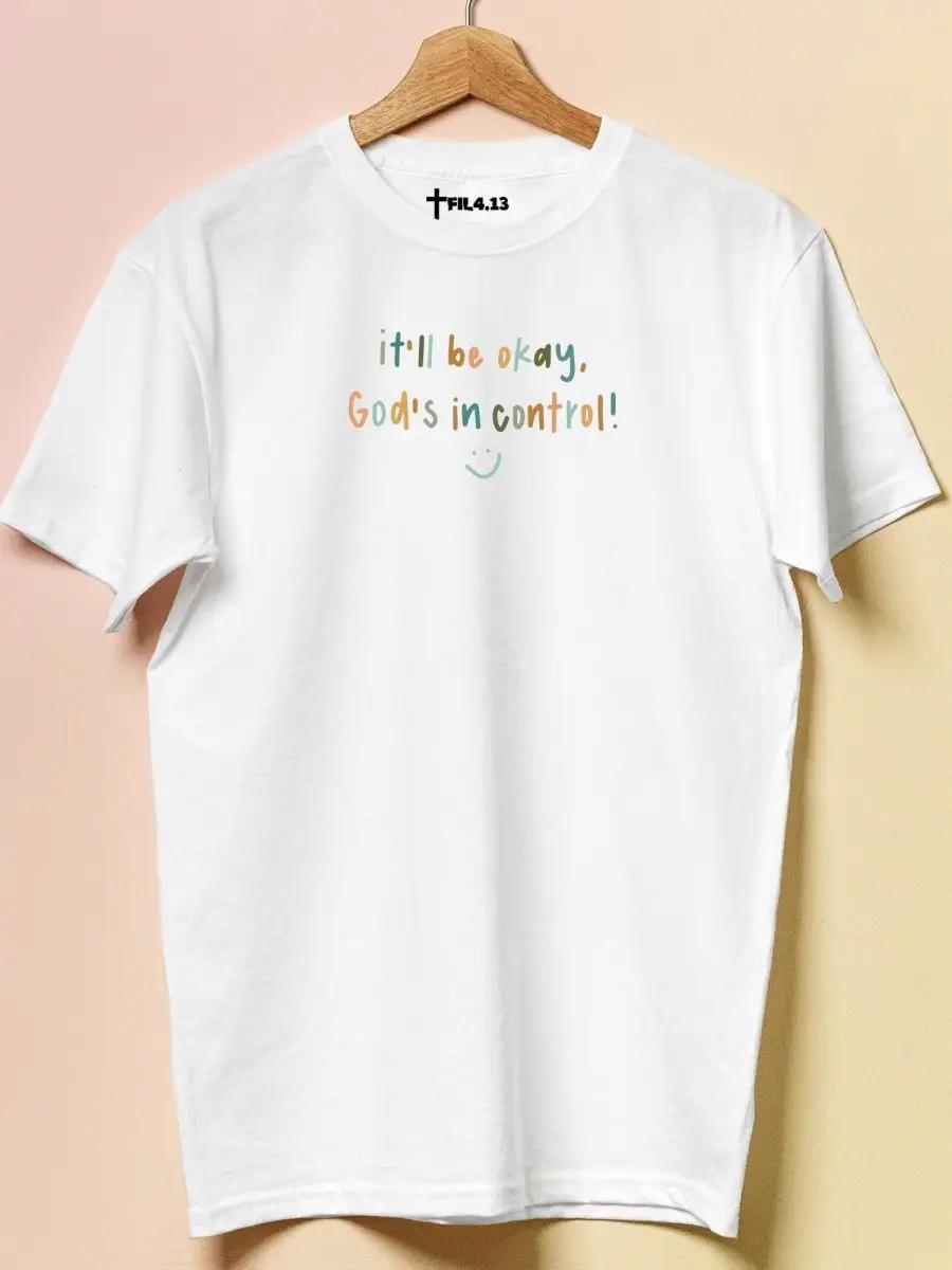 Bright fashionable T-shirt with print XL