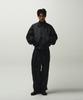 Die Anti-Plattform Gepolsterte Crop Fliegerjacke (Schwarz)