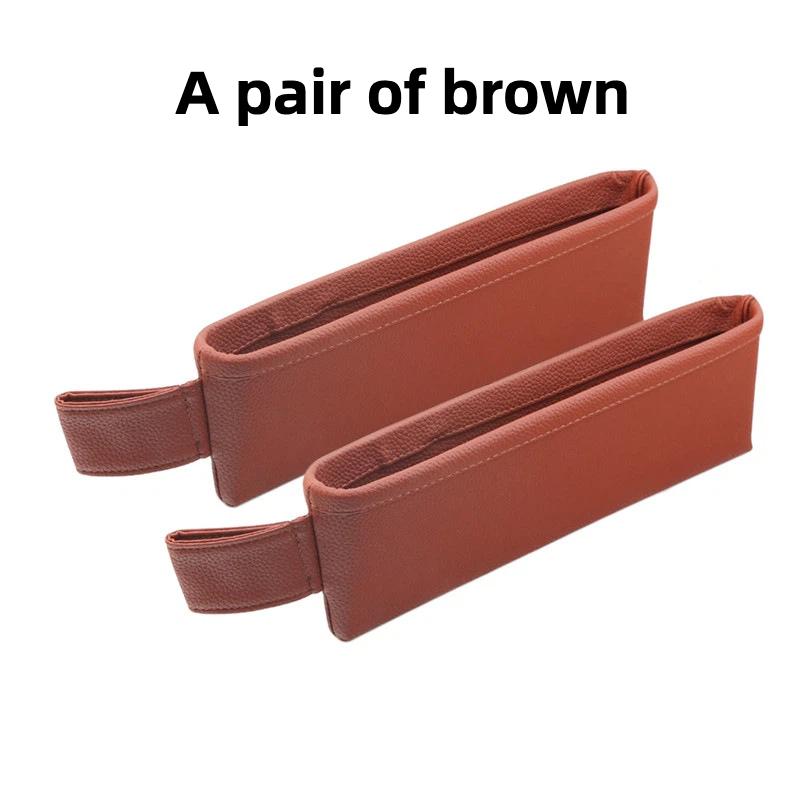 

2pcs For Citroen dedicated car seat gap storage box and leather center console gap filling storage box car decoration
