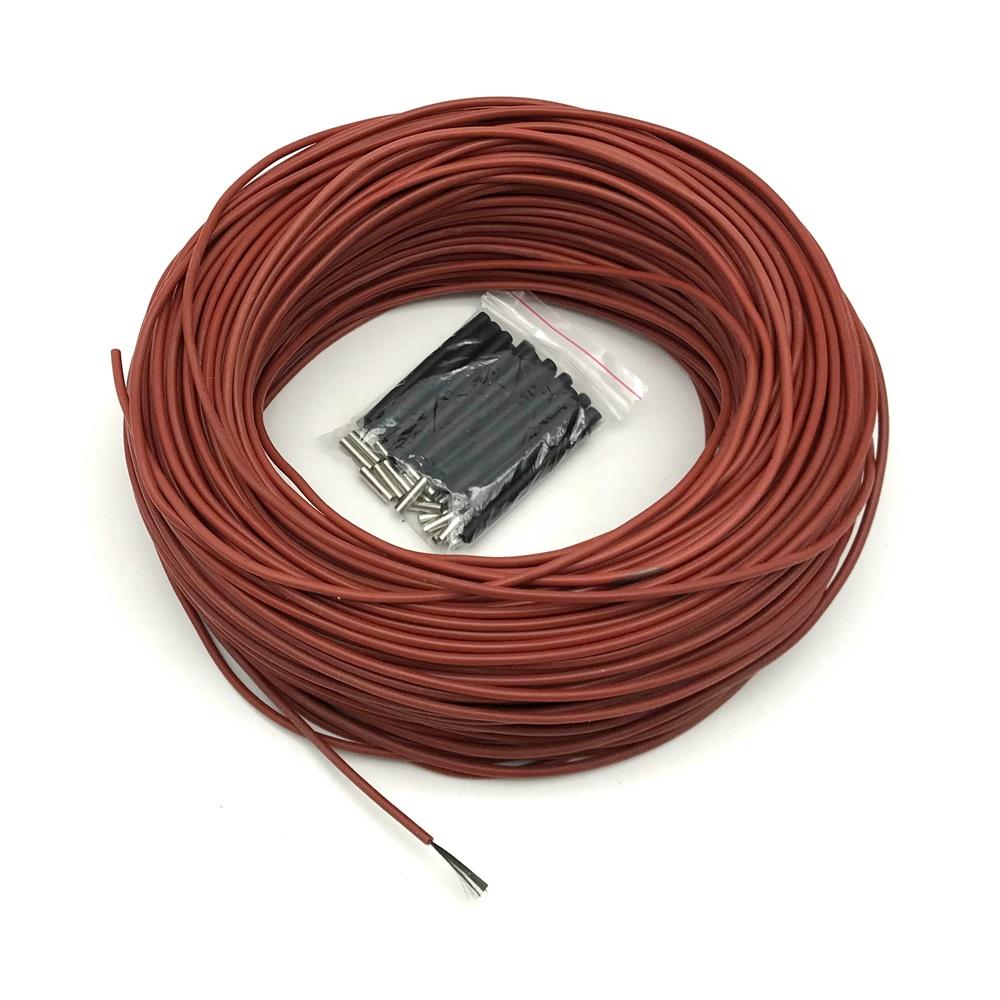MINCO HEAT 5~100M Infrared Carbon Fiber Heating Cable 12K 33ohm Coil 3mm±0.2 Wires for Floor Heating System
