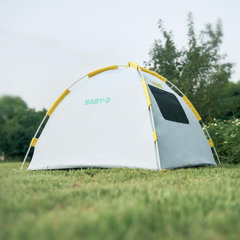 Casio BABY-G Shockproof, Waterproof, Casual, Trendy and Environmentally Friendly, Pet Tent Theme, Quartz Movement, Fabric Strap, BGA-310C-3APRC