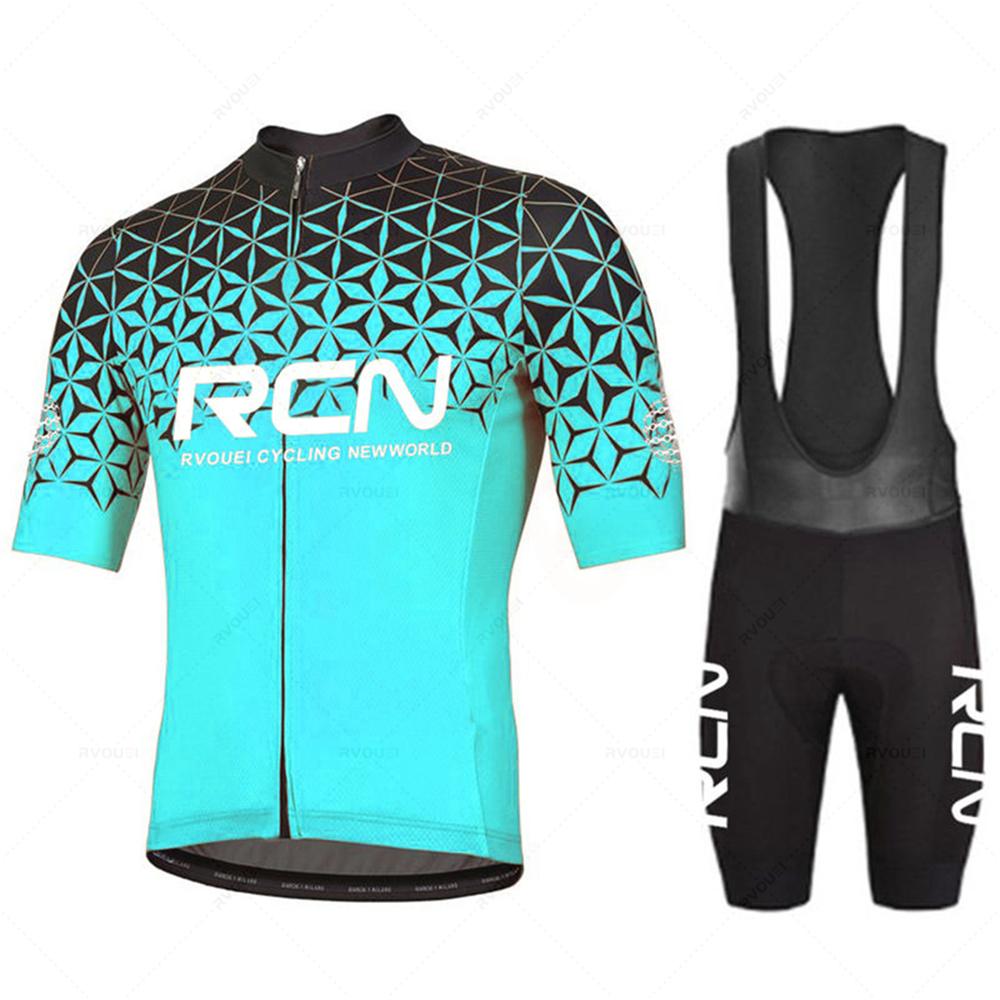 Nuova maglia da ciclismo estiva Rcn Pro Team da uomo tuta da abbigliamento per bicicletta da corsa tuta da mountain bike traspirante Mallot Ciclismo Hombre